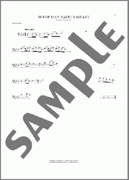 Sheep May Safely Graze(Johann Sebastian Bach) 楽譜 トロンボーン（ソロ） ダウンロード