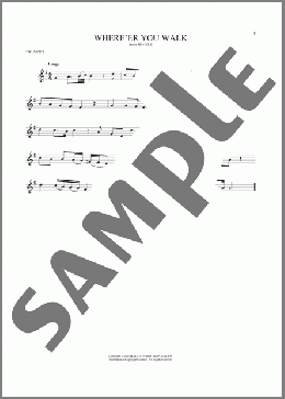 Where E'er You Walk(George Frideric Handel) 楽譜 トランペット（ソロ） ダウンロード