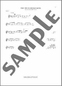 The Wild Horseman (Wilder Reiter), Op. 68, No. 8(Robert Schumann) 楽譜 バイオリン ダウンロード