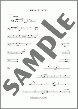 Spinning Song(Albert Ellmenreich) 楽譜 トロンボーン（ソロ） ダウンロード