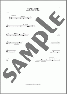 Traumerei(Robert Schumann) 楽譜 バイオリン ダウンロード