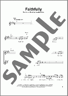 Faithfully(Journey/Glee Cast) 楽譜 その他 ダウンロード