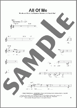 All Of Me(Gerald Marks/Michael Buble) 楽譜 その他 ダウンロード