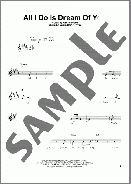All I Do Is Dream Of You(Michael Buble/Chico Marx) 楽譜 その他 ダウンロード