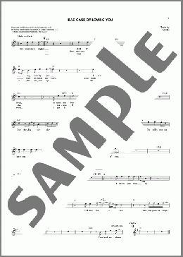 Bad Case Of Loving You(Robert Palmer) 楽譜 その他 ダウンロード