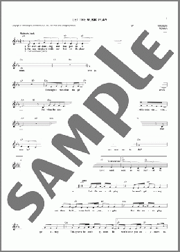 Let The Music Play(Shannon) 楽譜 その他 ダウンロード