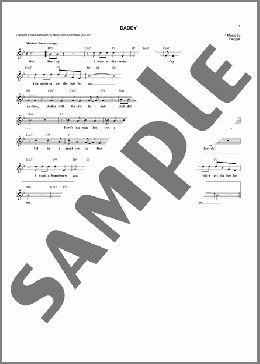 Daddy(Sammy Kaye/Joan Davis & Jinx Falkenburg) 楽譜 その他 ダウンロード
