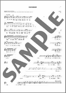 In My House(Rick James) 楽譜 その他 ダウンロード