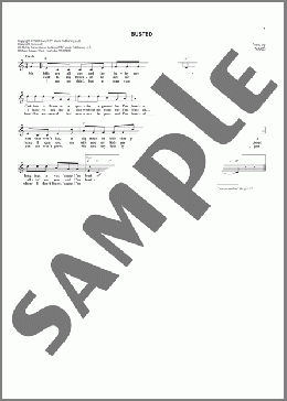 Busted(John Conlee/Johnny Cash/Ray Charles) 楽譜 その他 ダウンロード