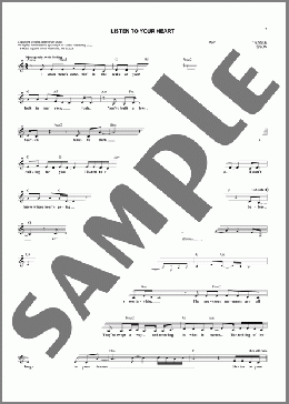 Listen To Your Heart(Roxette) 楽譜 その他 ダウンロード