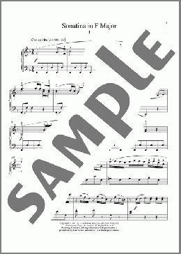 Sonatina In F Major, Op. 36, No. 4(Muzio Clementi) 楽譜 ピアノ（ソロ） ダウンロード