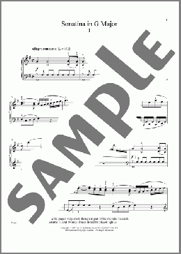 Sonatina In G Major, Op. 20, No. 1(Jan Ladislaw Dussek) 楽譜 ピアノ（ソロ） ダウンロード