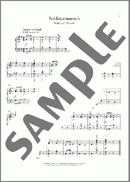 Soldier's March (Soldatenmarsch), Op. 68, No. 2(Robert Schumann) 楽譜 ピアノ（ソロ） ダウンロード