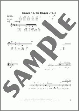 Dream A Little Dream Of Me (from The Daily Ukulele) (arr. Liz and Jim Beloff)(The Mamas & The Papas) 楽譜 ウクレレ（弾き語り） ダウンロード