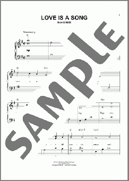 Love Is A Song(Larry Morey) 楽譜 ピアノ（ソロ） ダウンロード