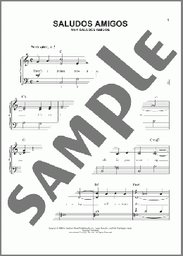 Saludos Amigos(Charles Wolcott) 楽譜 ピアノ（ソロ） ダウンロード