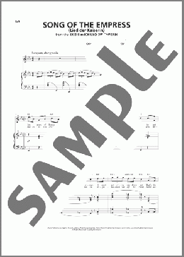 Song Of The Empress (Lied der Kaiserin)(Franz Waxman) 楽譜 ピアノ & ボーカル & ギター ダウンロード