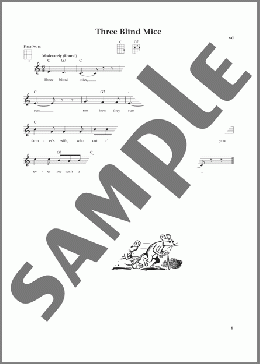 Three Blind Mice (from The Daily Ukulele) (arr. Liz and Jim Beloff)(Traditional) 楽譜 ウクレレ（弾き語り） ダウンロード