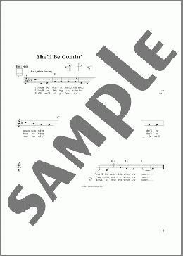She'll Be Comin' 'Round The Mountain (from The Daily Ukulele) (arr. Liz and Jim Beloff)(Traditional) 楽譜 ウクレレ（弾き語り） ダウンロード