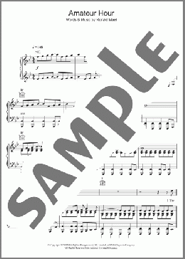 Amateur Hour(Sparks) 楽譜 その他 ダウンロード