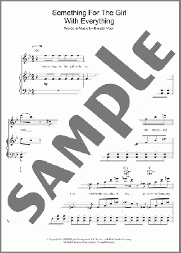 Something For The Girl With Everything(Sparks) 楽譜 その他 ダウンロード