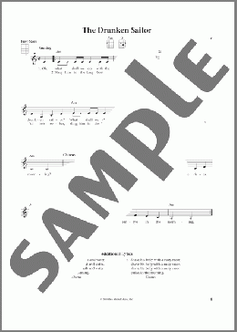 The Drunken Sailor (from The Daily Ukulele) (arr. Liz and Jim Beloff)(Sea Chanty) 楽譜 ウクレレ（弾き語り） ダウンロード