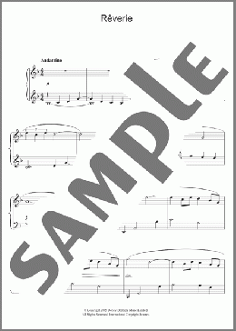 Reverie(Claude Debussy) 楽譜 ピアノ（ソロ） ダウンロード