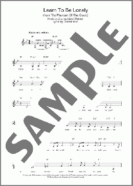 Learn To Be Lonely (from The Phantom Of The Opera)(Andrew Lloyd Webber) 楽譜 その他 ダウンロード