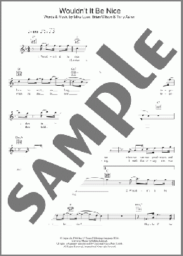 Wouldn't It Be Nice(The Beach Boys) 楽譜 その他 ダウンロード