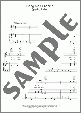 Bring Me Sunshine(Morecambe & Wise) 楽譜 ピアノ & ボーカル & ギター ダウンロード