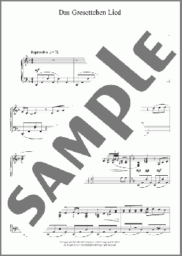 Das Grisettchen Lied(Mischa Spoliansky) 楽譜 ピアノ（ソロ） ダウンロード