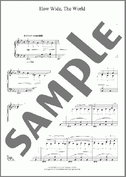 How Wide, The World(Mischa Spoliansky) 楽譜 ピアノ（ソロ） ダウンロード