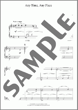 Any Time, Any Place(Mischa Spoliansky) 楽譜 ピアノ（ソロ） ダウンロード