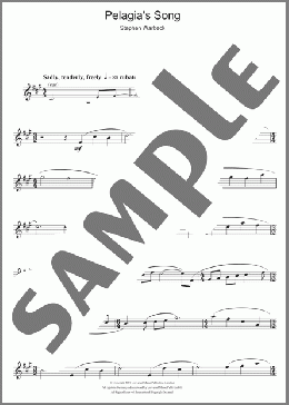 Pelagia's Song (from Captain Corelli's Mandolin)(Stephen Warbeck) 楽譜 アルトサックス（ソロ） ダウンロード