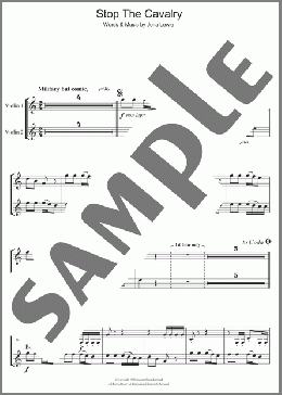 Stop The Cavalry(Jona Lewie) 楽譜 その他 ダウンロード