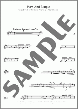 Pure And Simple(Hear'Say) 楽譜 アルトサックス（ソロ） ダウンロード