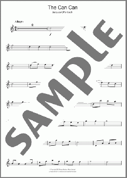 The Can Can(Jacques Offenbach) 楽譜 アルトサックス（ソロ） ダウンロード