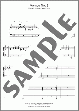 Mambo No. 8(Perez Prado) 楽譜 ピアノ（ソロ） ダウンロード