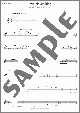 Love Never Dies(Andrew Lloyd Webber) 楽譜 アルトサックス（ソロ） ダウンロード