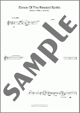 Dance Of The Blessed Spirits (from Orfeo ed Euridice)(Christoph Willibald von Gluck) 楽譜 アルトサックス（ソロ） ダウンロード