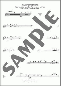 Guantanamera(Pete Seeger) 楽譜 アルトサックス（ソロ） ダウンロード