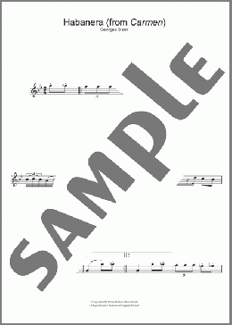 Habanera (from Carmen)(Georges Bizet) 楽譜 アルトサックス（ソロ） ダウンロード