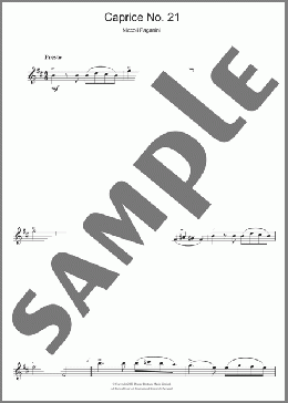 Caprice No. 24(Niccolo Paganini) 楽譜 アルトサックス（ソロ） ダウンロード
