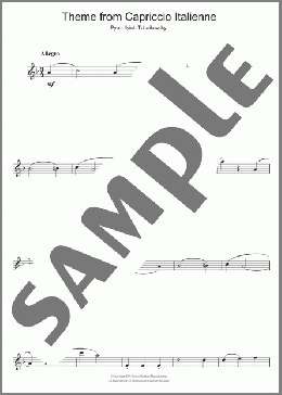 Capriccio Italienne(Pyotr Il'yich Tchaikovsky) 楽譜 アルトサックス（ソロ） ダウンロード