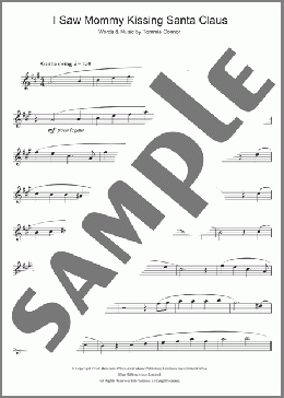 I Saw Mommy Kissing Santa Claus(Tommie Connor/John Mellencamp) 楽譜 アルトサックス（ソロ） ダウンロード