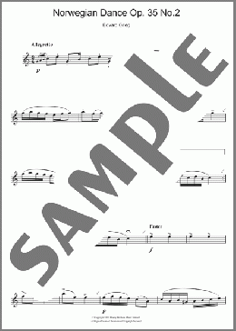 Norwegian Dance No. 2 Op. 35(Edvard Grieg) 楽譜 アルトサックス（ソロ） ダウンロード