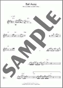 Sail Away(David Gray) 楽譜 アルトサックス（ソロ） ダウンロード