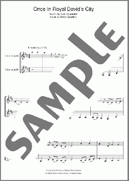 Once In Royal David's City(Traditional/Traditional Carol) 楽譜 その他 ダウンロード