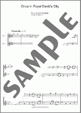 Once In Royal David's City(Traditional/Traditional Carol) 楽譜 その他 ダウンロード