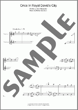 Once In Royal David's City(Traditional/Traditional Carol) 楽譜 その他 ダウンロード